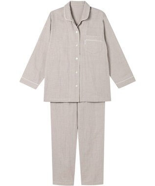 ワコール／睡眠科学 パジャマ 長袖 長ズボン 綿100%(本体) 三重ガーゼ レディース YDX567 睡眠科学／ワコール