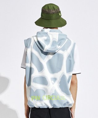 PW CIRCULUS 【袖2WAY】【MEN】プリント デタッチャブル アノラック ライトグレー系5