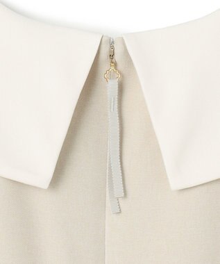 TOCCA 【八木アリサさん着用】【00サイズあり・消臭】FLYING SAUCER 七分丈ドレス ベージュ系