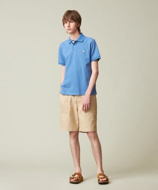 J.PRESS MEN 【大人気 / 10色展開】バックブル カノコレジメン ポロシャツ ブルー系