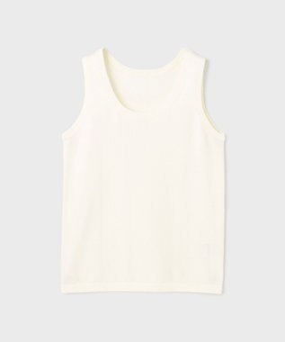 GRACE CONTINENTAL クルーニットトップ ホワイト