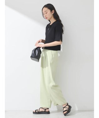 earth music&ecology 衿付きダブルＺＩＰカーディガン Black