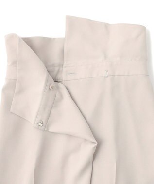 ICB L 【UVケア・接触冷感・速乾・防シワ・洗える】 FluidBackSatin デザインワイドパンツ トープ系