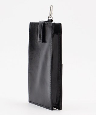 ICB 【人気のためさらに新色追加・全5色展開】 3ピースチャームバッグ ブラック×千鳥柄