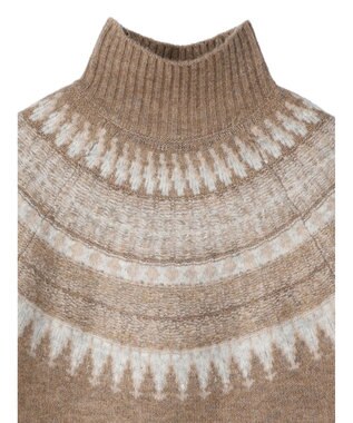 Green Parks 求心柄ニットプルオーバー Brown