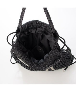 UNBILLION カシュカシュ cachecache / メッセージラメニット2wayバッグ ブラック