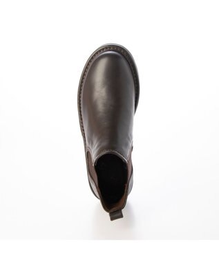 ing <ing>【サスティナブル】サイドゴアデザインアンクルブーツ ダークブラウン