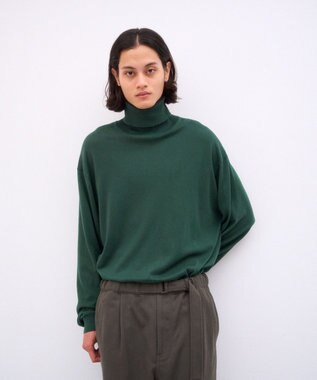 ATON SMOOTH SUVIN | タートルネックセーター - UNISEX