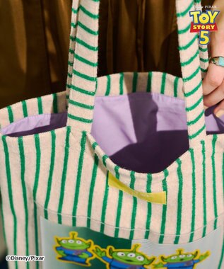 AMERICAN HOLIC 【TOY STORY 5】ストライプパイルトートBAG Beige