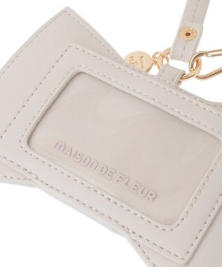 Maison de FLEUR リボンパスケース Grayish Pink