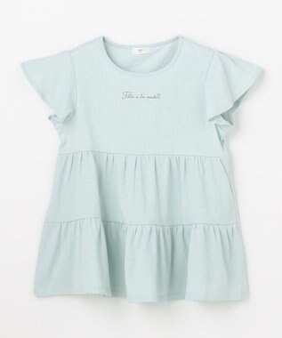 ANY KIDS 【綿100%/接触冷感】ひんやり ティアードチュニック ミント