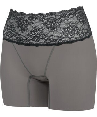 Wing 補整ショーツ 【Pパンツ】 おなかとヒップをほどよくサポート 汗の季節もさらっと快適 はきこみ丈ふかめ KJ4230 ウイング／ワコール チャコールグレー