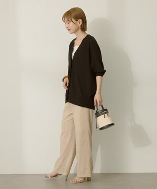 AMERICAN HOLIC 【先行予約】【WEB限定】UVカットドルマンカーディガン Black