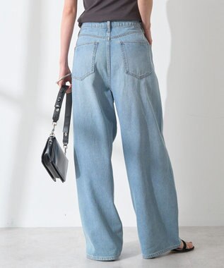 AMERICAN HOLIC ウエストタックデニムパンツ Light Indigo