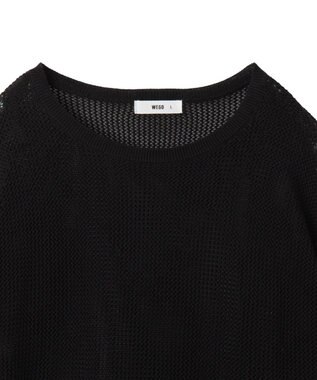 WEGO メッシュニットプルオーバー（LS） ブラック