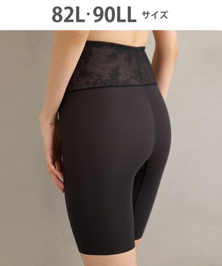 WACOAL ガードル 【肌リフト】 下半身のたるみをリフトアップ スリムなシルエット ロング丈 一枚ばき可能 レディース GRC424 /ワコール ブラック