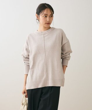 Green Parks ベロアモールリラックスサイズニットプルオーバー Light Gray