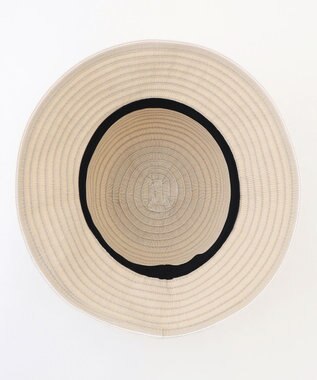 J.PRESS LADIES 【WEB限定カラーあり・洗える・UVカット・畳める】ブレード ハット ベージュボーダー系