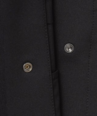 ICB 【洗える】 コンパクトダンボールニット ジャケット ブラック系