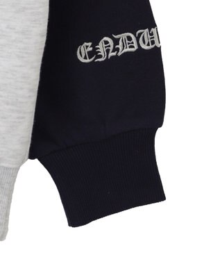 WEGO 【裏起毛】迷彩ワッペンラグランスウェット ネイビー