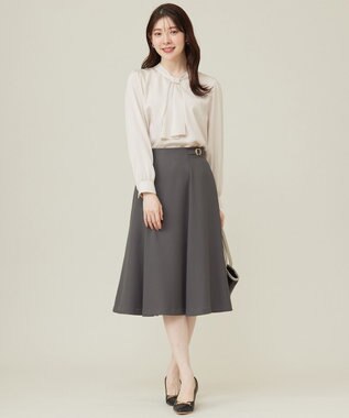 ANY SIS L 【洗える】4WAYボウタイ ブラウス アイボリー系