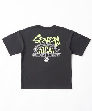 OP／FILA 【SEVEN2】カレッジロゴプリントTシャツ ブラック