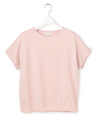 23区 【先行予約】レーヨンポリエステルストレッチ プルオーバー ラメ ニット ピンク系