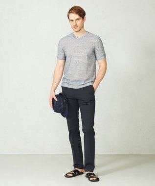 JOSEPH ABBOUD 【ECO撥水】オーガニックハイパワーストレッチパンツ ネイビー系