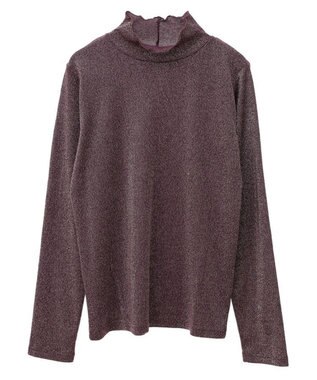 Green Parks ラメリブタートルプルオーバー Bordeaux