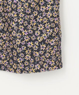 組曲 KIDS 【150-160㎝】モノトーンフラワーコーデュロイ ワンピース ブラック系5