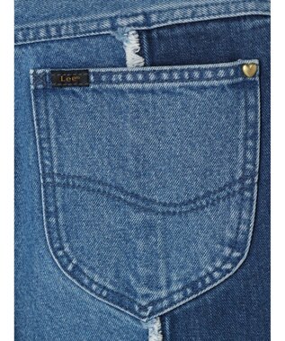 earth music&ecology Ｌｅｅ×ｅ．ｍ．ａ．ｅ　切替デニムフレアパンツ Indigo