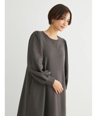 Green Parks ・ＳＵＧＡＲ　ＳＰＯＯＮ　ウラキモウフレアワンピース Charcoal Gray