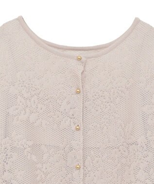 YECCA VECCA 【2点SET】インナーセットレース柄カーディガン Light Beige