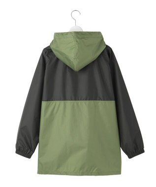 MOONBAT EDWIN(エドウィン) バイカラー  レインパーカー オリーブグリーン
