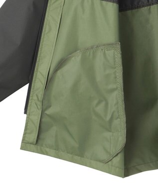 MOONBAT EDWIN(エドウィン) バイカラー  レインパーカー オリーブグリーン
