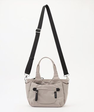 LA BAGAGERIE 【MONICA】ラウンド2WAYミニトートバッグ ライトグレー