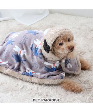 リサとガスパール 着る毛布 《であい柄》 小型犬 / PET PARADISE