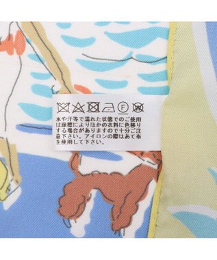 UNBILLION カシュネ cache nez / 横浜アーカイブツイルスカーフ「ベルギーの海」 ブルー