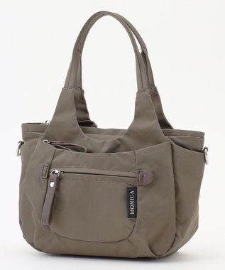 LA BAGAGERIE 【MONICA】ラウンド2WAYミニトートバッグ カーキ