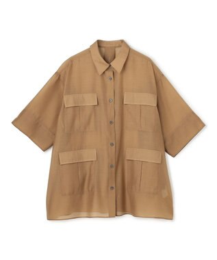 UNFILO シアー サファリシャツ キャメル