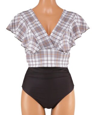 San-ai Resort（三愛水着楽園） 【SALE】カバーデザイン　ノンワイヤー水着　9M　【San-ai Resort（サンアイリゾート）】 ブラウン