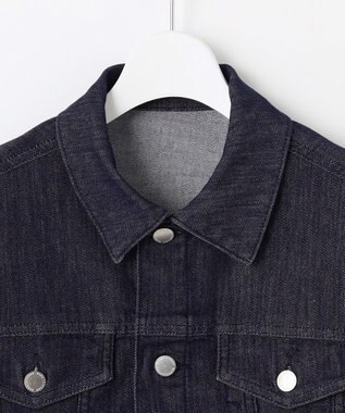 自由区 S 【洗える】ウスカルデニムベーシック ジャケット インディゴ