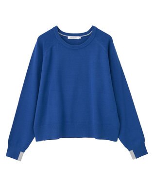 AMERICAN HOLIC バイパチラグランニットプルオーバー Blue