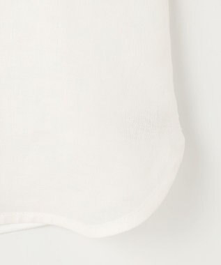 自由区 【カタログ掲載・接触冷感・洗える】シアーラミーローンクロップド丈 ブラウス オフ