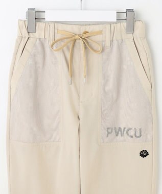 PW CIRCULUS 【WOMEN】ベンチレーション テーパードパンツ ゴルフウェア レディース ベージュ系