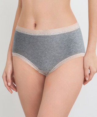 WACOAL 【ディアヒップ】 ショーツ はきこみ丈ふかめ 綿混(身生地) ヒップを包みこむフィット感 やさしいはきごこち PPA177 /ワコール グレー