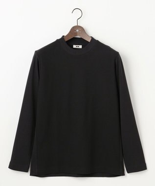 JOSEPH ABBOUD 【エコ素材和紙使用/日本素材/日本縫製/軽量/通気性/速乾性】和紙フライス×ハニカムＴシャツ ブラック系