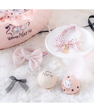 PET PARADISE ディズニー マリー ドットリボン 首輪 S / M ライトピンク