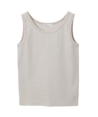 CRAFT STANDARD BOUTIQUE ラメテレコタンクトップ Ivory