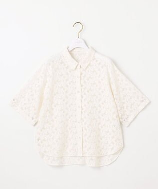 ANY SIS 【洗える】レース シャツ オフ